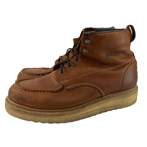 Wolverine Moc Toe Men's W08288 Comfort Boots Size 11.5 Soft Toe Work Boots